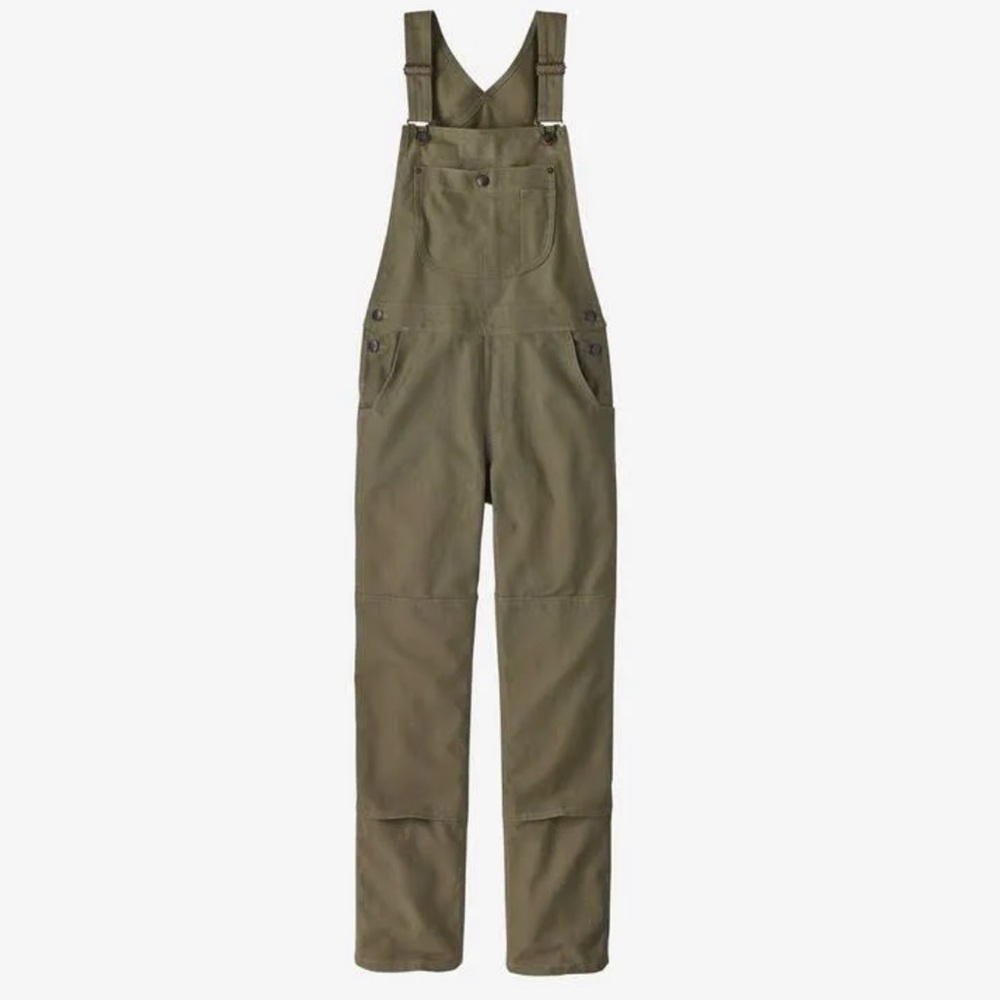 Patagonia hemp canvas bib overalls - khaki green